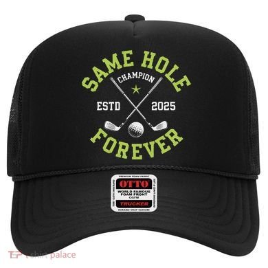 Funny Bachelor Party Groom Design Same Hole Forever Hat