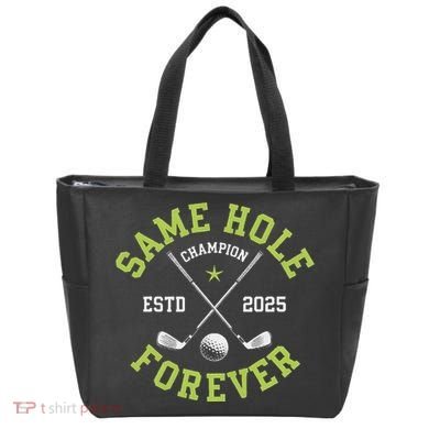 Funny Bachelor Party Groom Design Same Hole Forever Tote Bag