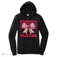 Favorite Baseball Player Calls Me Mom Mothers Day Coquette Women's Hoodie thumb 0