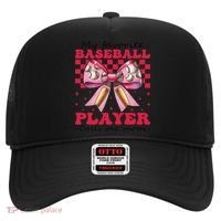 Favorite Baseball Player Calls Me Mom Mothers Day Coquette Hat thumb 0