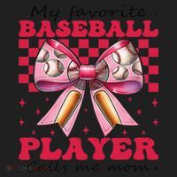 Favorite Baseball Player Calls Me Mom Mothers Day Coquette Hat thumb 2