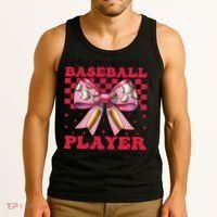 Favorite Baseball Player Calls Me Mom Mothers Day Coquette Tank Top thumb 3