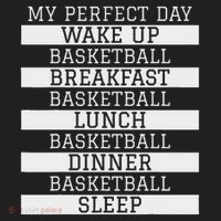 Funny Basketball Player Gift 'my Perfect Day' Basketball Women's Sweatshirt thumb 2