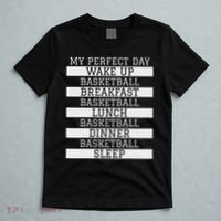 Funny Basketball Player Gift 'my Perfect Day' Basketball T-Shirt thumb 5