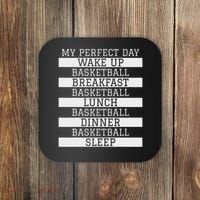 Funny Basketball Player Gift 'my Perfect Day' Basketball Coaster thumb 0