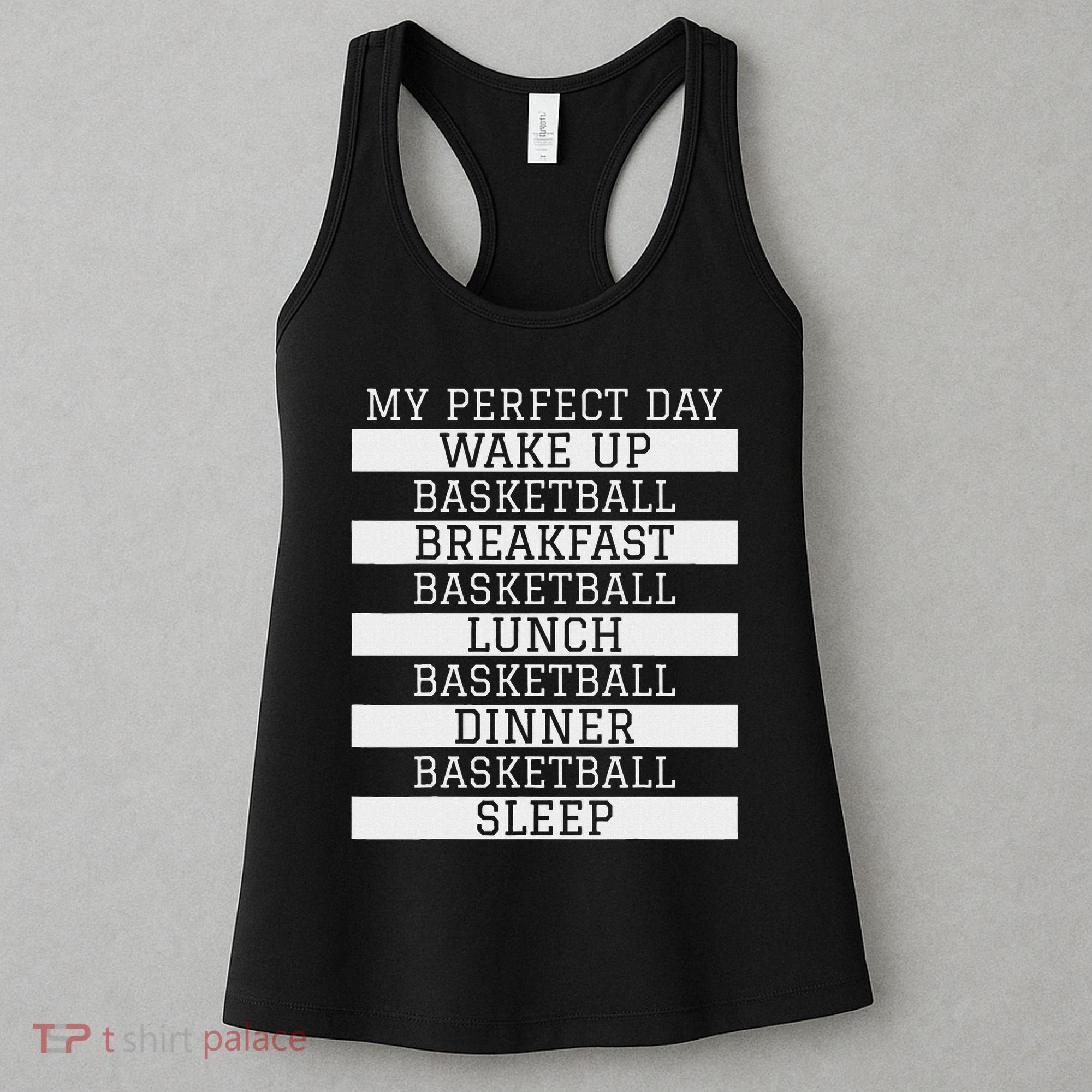 Funny Basketball Player Gift 'my Perfect Day' Basketball Women's Tank Top