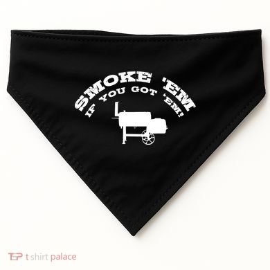 Funny Bbq Pit Offset Smoker Accessory Pitmaster Sweagift USA-Made Doggie Bandana