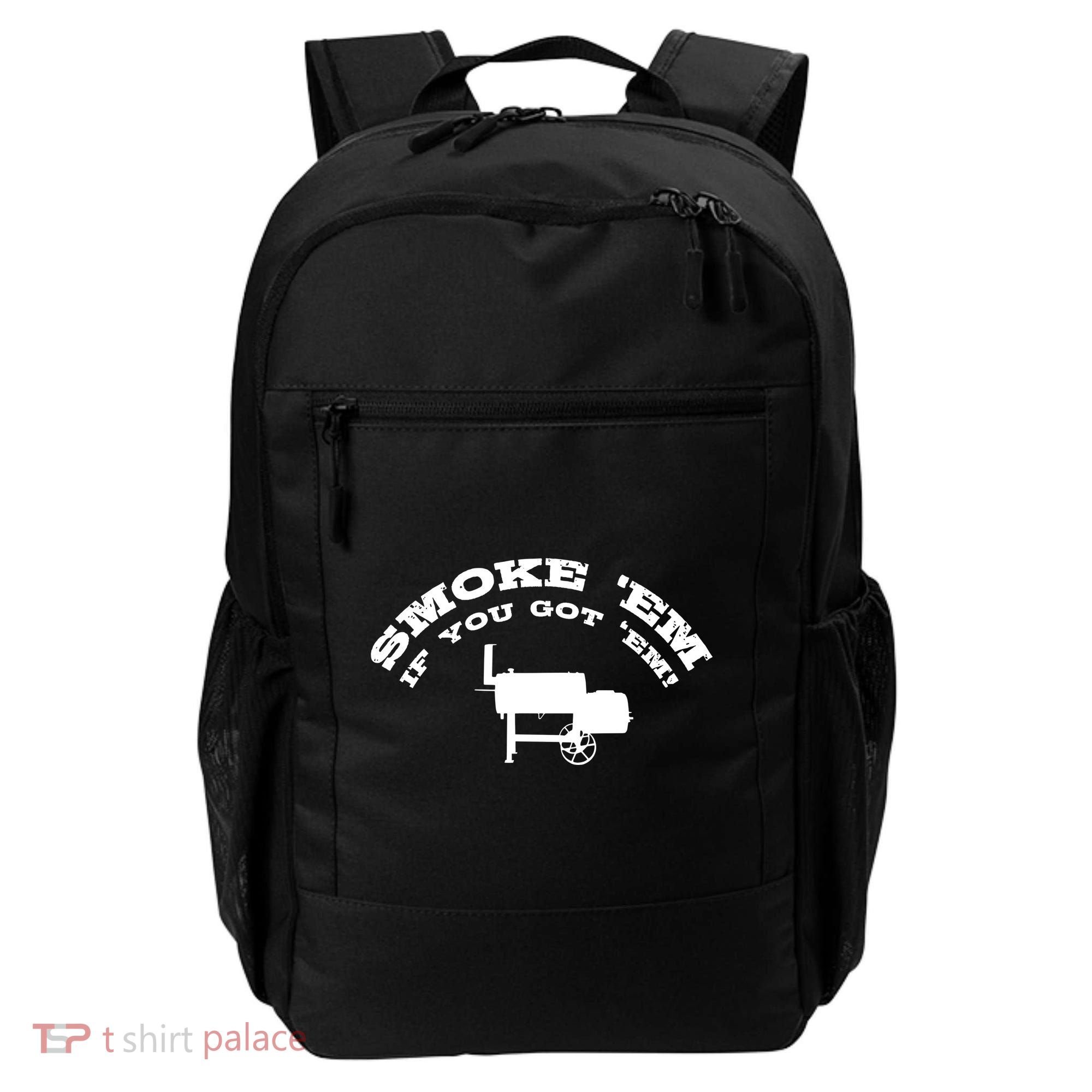 Funny Bbq Pit Offset Smoker Accessory Pitmaster Sweagift Backpack