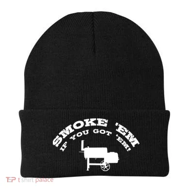 Funny Bbq Pit Offset Smoker Accessory Pitmaster Sweagift Beanie