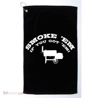 Funny Bbq Pit Offset Smoker Accessory Pitmaster Sweagift Golf Towel
