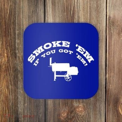 Funny Bbq Pit Offset Smoker Accessory Pitmaster Sweagift Coaster