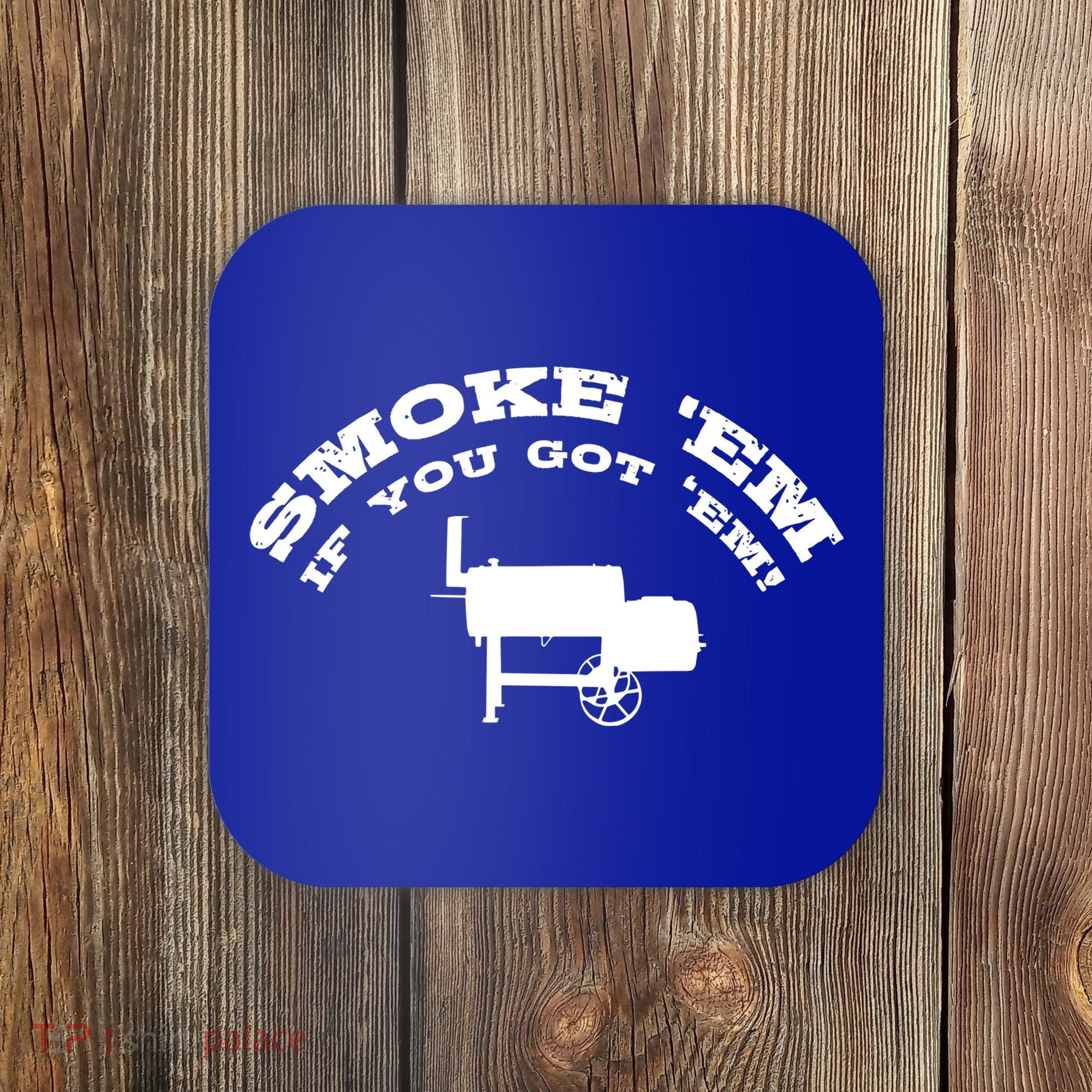 Funny Bbq Pit Offset Smoker Accessory Pitmaster Sweagift Coaster