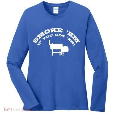Funny Bbq Pit Offset Smoker Accessory Pitmaster Sweagift Women's Long Sleeve Shirt