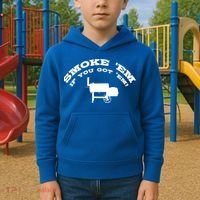 Funny Bbq Pit Offset Smoker Accessory Pitmaster Sweagift Kids Hoodie thumb 2