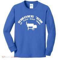 Funny Bbq Pit Offset Smoker Accessory Pitmaster Sweagift Kids Long Sleeve Shirt thumb 0