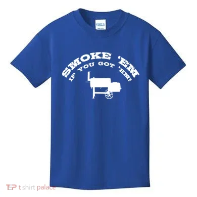 Funny Bbq Pit Offset Smoker Accessory Pitmaster Sweagift Kids T-Shirt