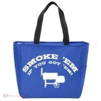 Funny Bbq Pit Offset Smoker Accessory Pitmaster Sweagift Tote Bag thumb 0