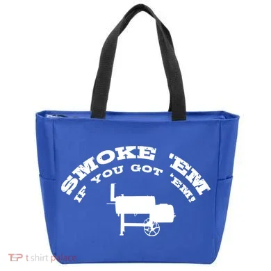 Funny Bbq Pit Offset Smoker Accessory Pitmaster Sweagift Tote Bag