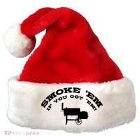 Funny Bbq Pit Offset Smoker Accessory Pitmaster Sweagift Santa Hat thumb 0