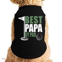 Funny Best Papa By Par FatherS Day Golf Dad Grandpa Gift Cute Gift Doggie Tank thumb 0
