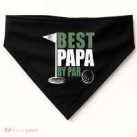 Funny Best Papa By Par FatherS Day Golf Dad Grandpa Gift Cute Gift USA-Made Doggie Bandana thumb 0