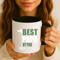 Funny Best Papa By Par FatherS Day Golf Dad Grandpa Gift Cute Gift Coffee Mug thumb 3
