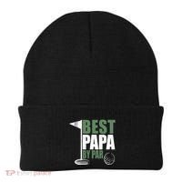 Funny Best Papa By Par FatherS Day Golf Dad Grandpa Gift Cute Gift Beanie thumb 0