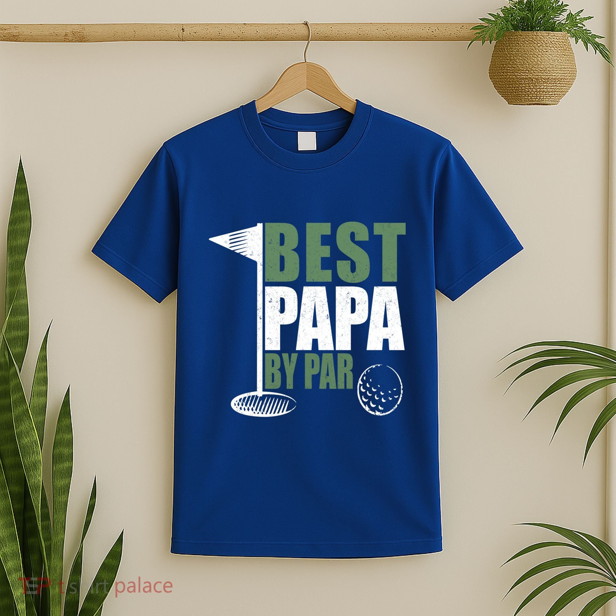 Funny Best Papa By Par FatherS Day Golf Dad Grandpa Gift Cute Gift T-Shirt