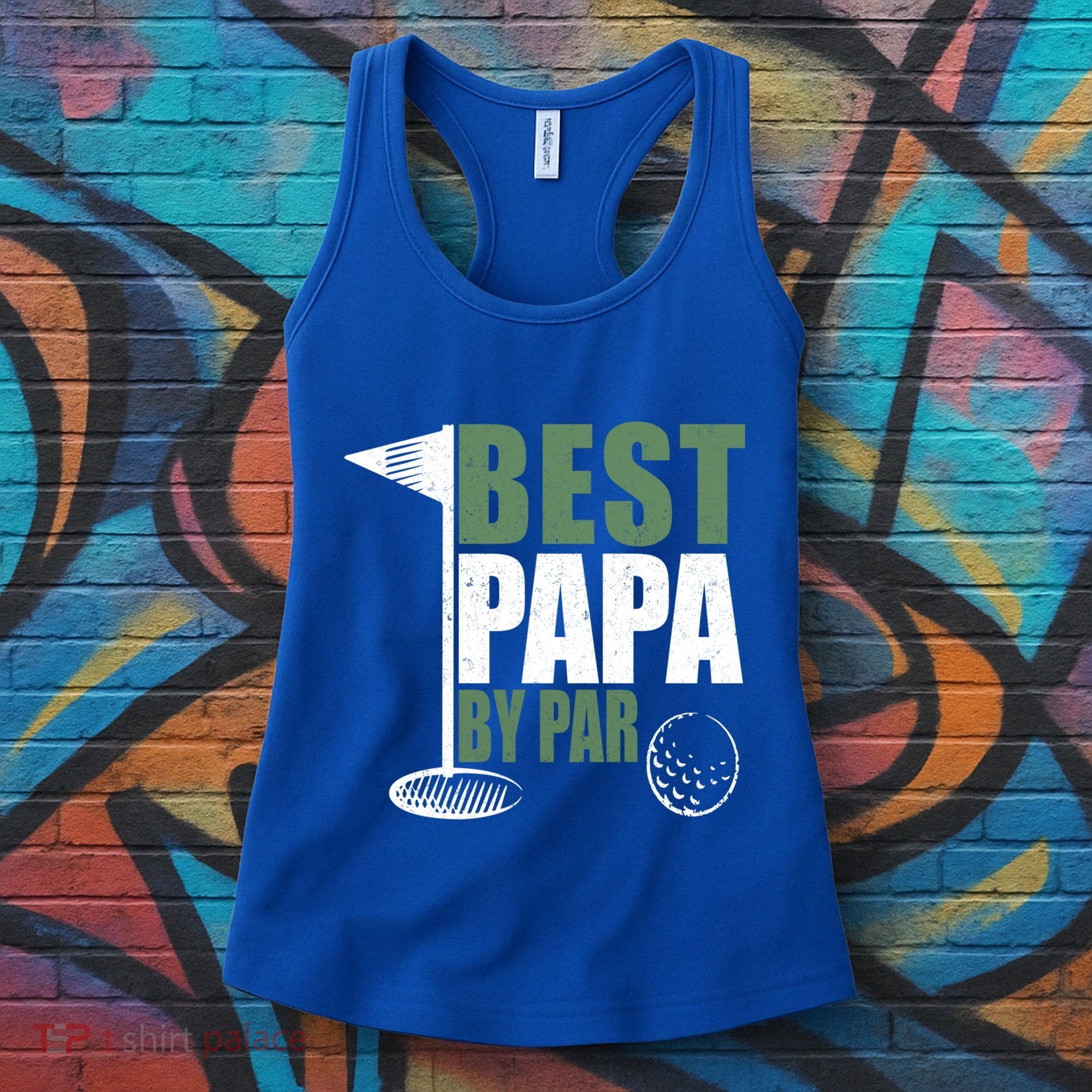Funny Best Papa By Par FatherS Day Golf Dad Grandpa Gift Cute Gift Women's Tank Top