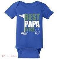 Funny Best Papa By Par FatherS Day Golf Dad Grandpa Gift Cute Gift Baby Bodysuit thumb 0