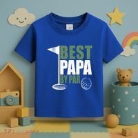 Funny Best Papa By Par FatherS Day Golf Dad Grandpa Gift Cute Gift Toddler T-Shirt thumb 3