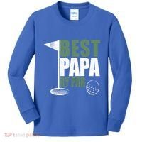 Funny Best Papa By Par FatherS Day Golf Dad Grandpa Gift Cute Gift Kids Long Sleeve Shirt thumb 0