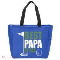 Funny Best Papa By Par FatherS Day Golf Dad Grandpa Gift Cute Gift Tote Bag thumb 0