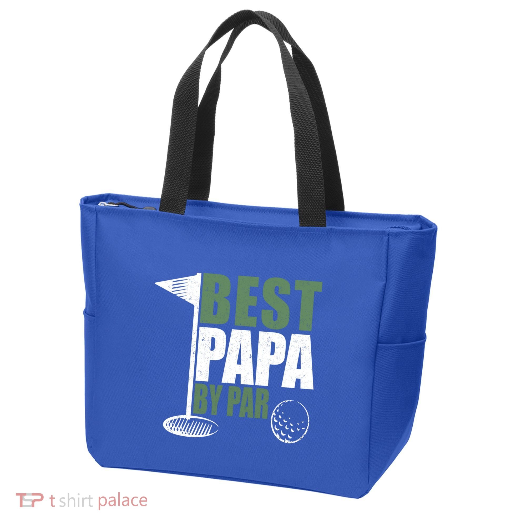 Funny Best Papa By Par FatherS Day Golf Dad Grandpa Gift Cute Gift Tote Bag