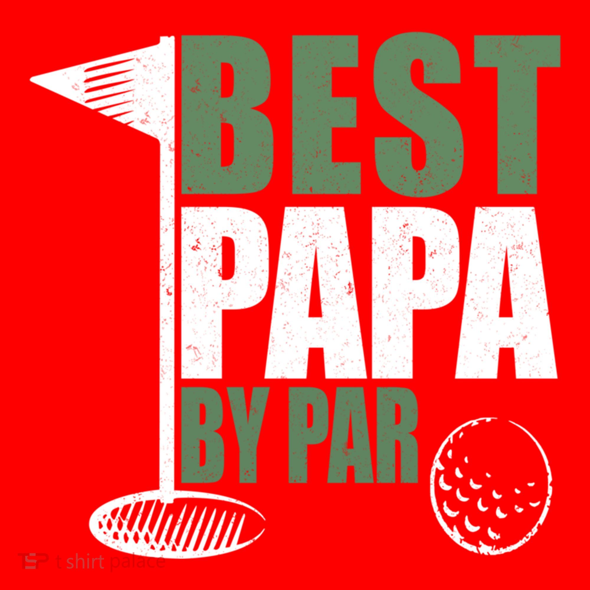 Funny Best Papa By Par FatherS Day Golf Dad Grandpa Gift Cute Gift Santa Hat