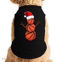 Funny Basketball Player Snow Christmas Gift Doggie Tank thumb 0