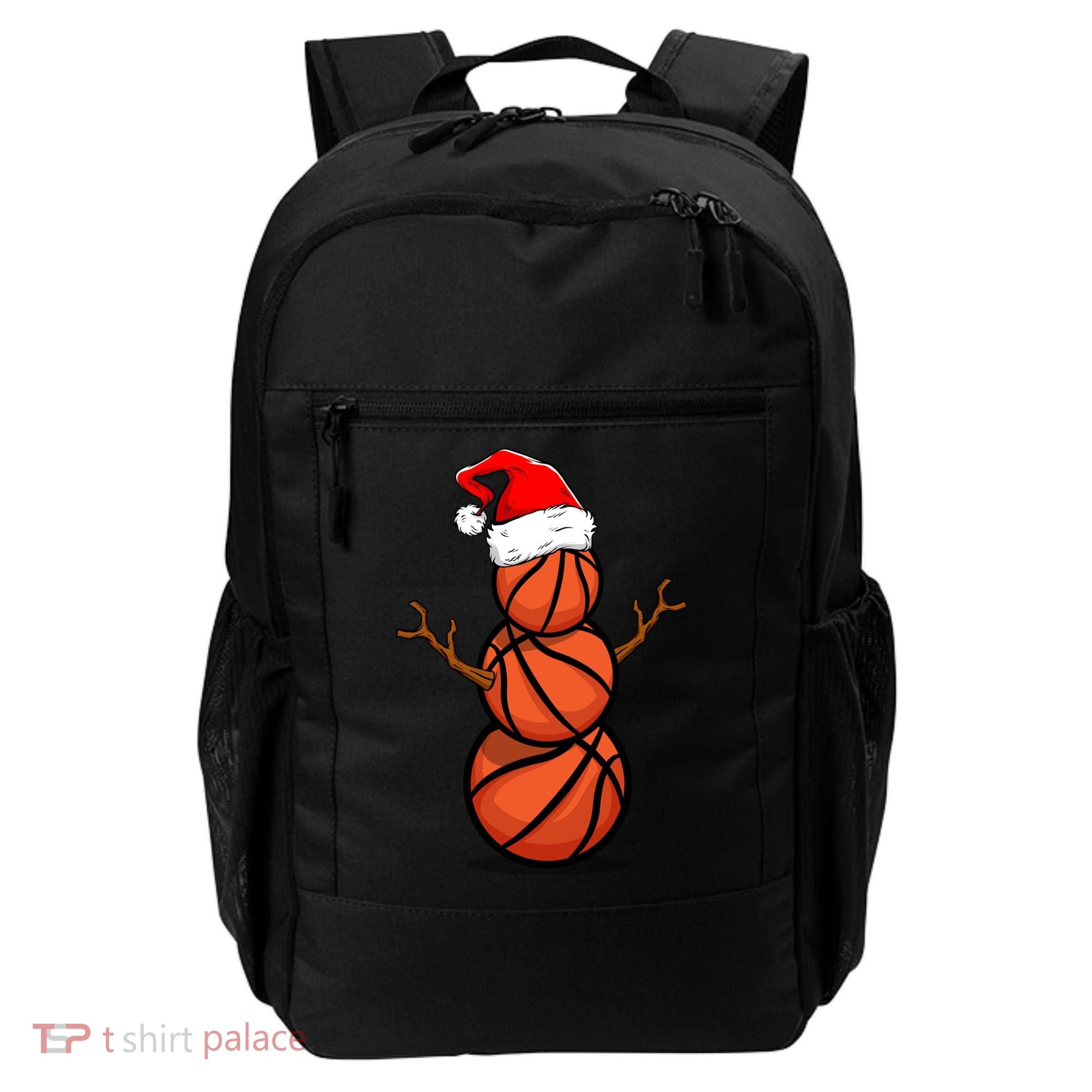 Funny Basketball Player Snow Christmas Gift Backpack