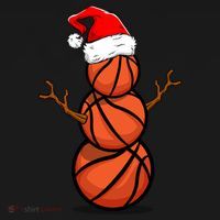 Funny Basketball Player Snow Christmas Gift Pajama Set thumb 2