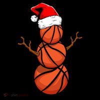Funny Basketball Player Snow Christmas Gift Women's Hoodie thumb 2