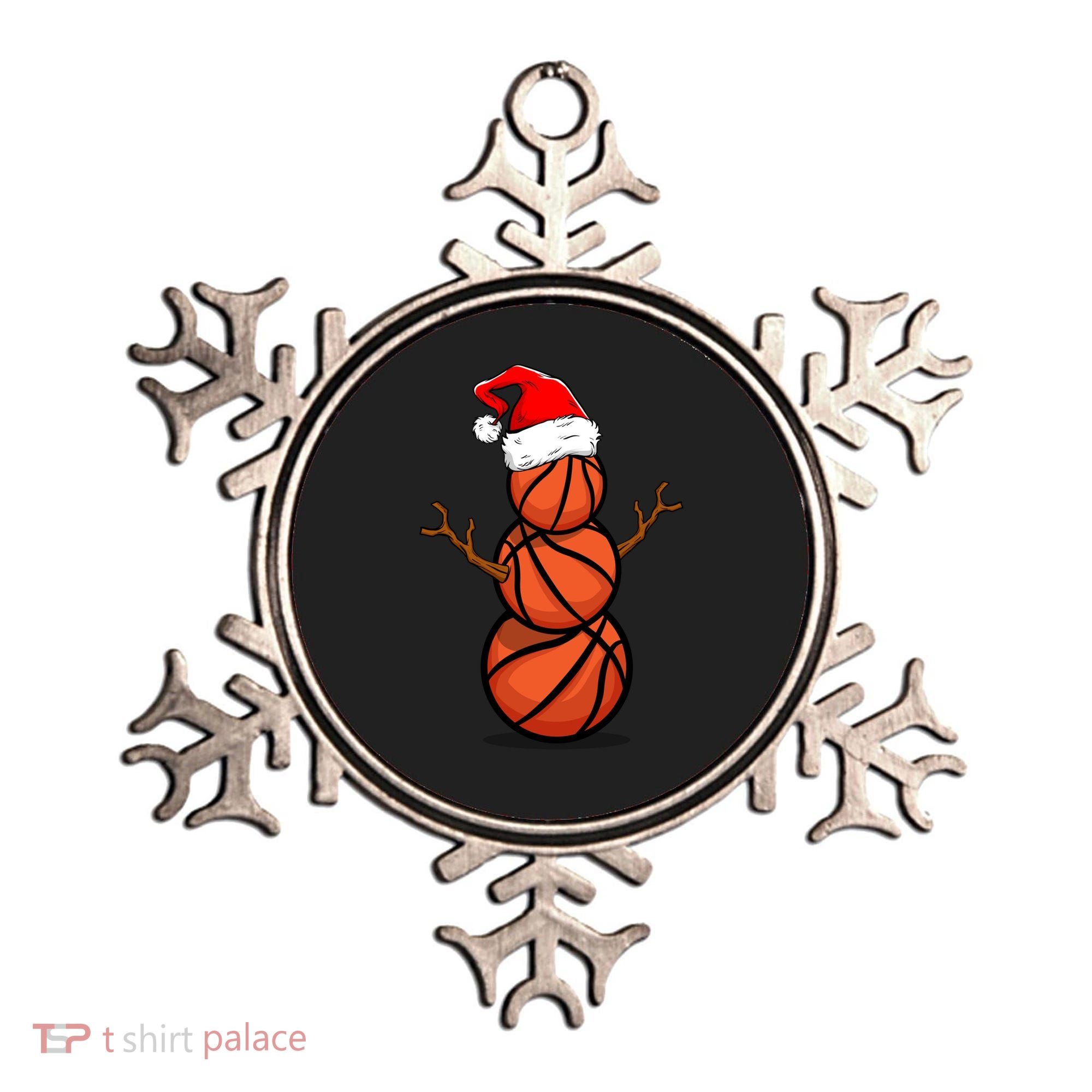 Funny Basketball Player Snow Christmas Gift Ornament