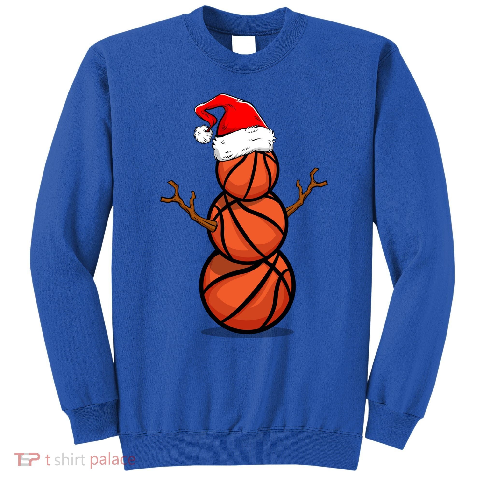 Funny Basketball Player Snow Christmas Gift Sweatshirt