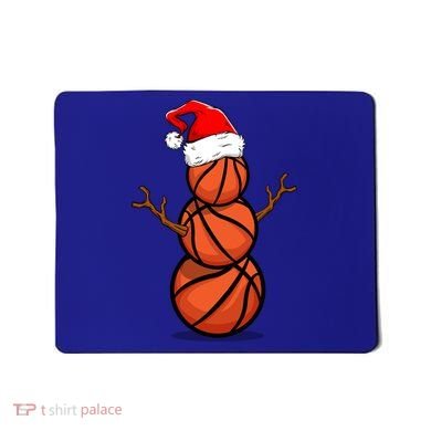 Funny Basketball Player Snow Christmas Gift Mousepad