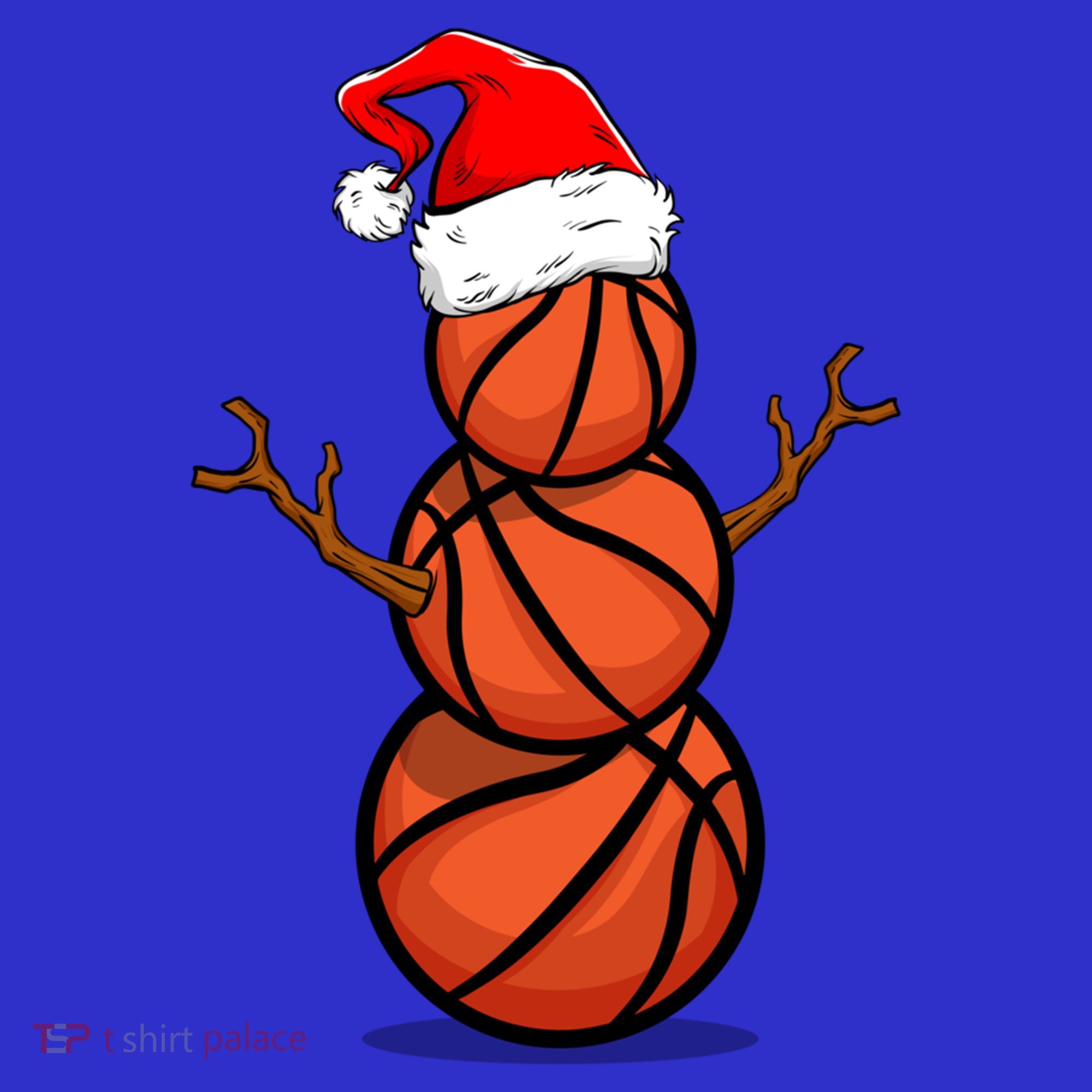 Funny Basketball Player Snow Christmas Gift Toddler Hoodie
