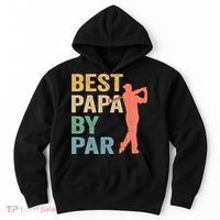 Funny Best Papa By Par Fathers Day Golf Grandpa Hoodie thumb 0