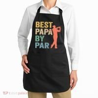 Funny Best Papa By Par Fathers Day Golf Grandpa Apron thumb 2