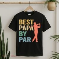 Funny Best Papa By Par Fathers Day Golf Grandpa T-Shirt thumb 2