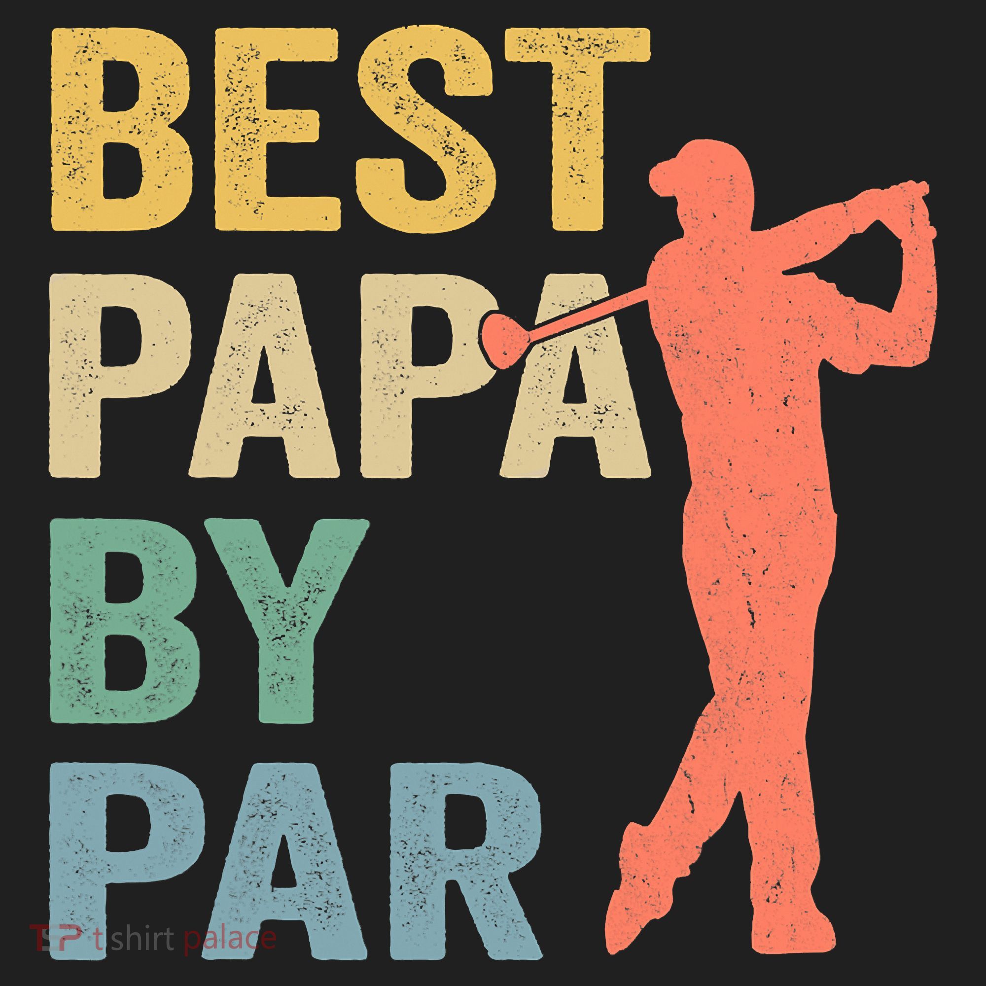 Funny Best Papa By Par Fathers Day Golf Grandpa Beanie