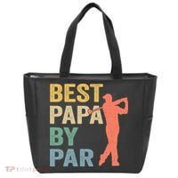 Funny Best Papa By Par Fathers Day Golf Grandpa Tote Bag thumb 0