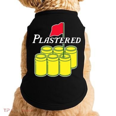 Funny Beer Plastered Golf Tournament Doggie Tank