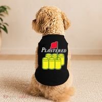 Funny Beer Plastered Golf Tournament Doggie Tank thumb 2